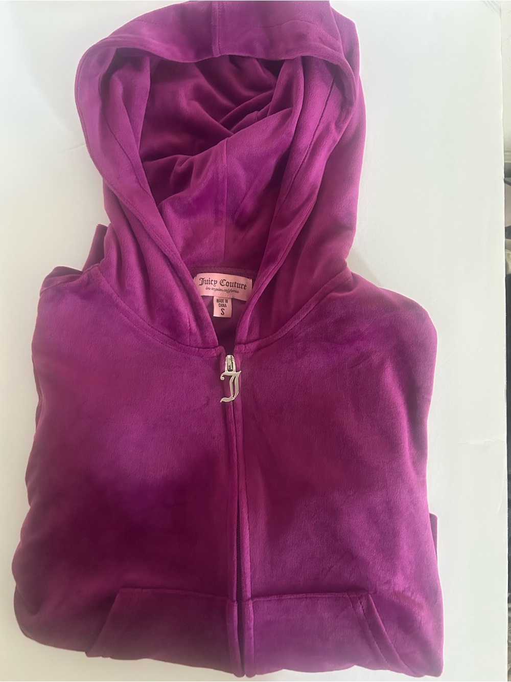 Juicy Couture Magenta (purple) Velour Zip Hoodie